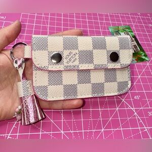 💓 damier azure small wallet Handmade